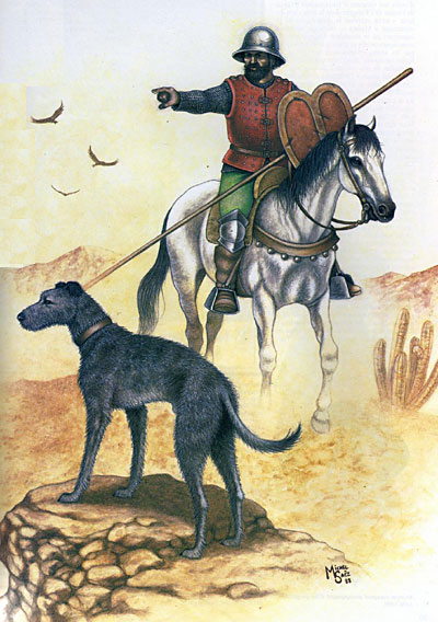 Cavalerist met hond