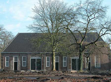 Bouwhuis van kasteel Kranenburg in Berkum bij Zwolle